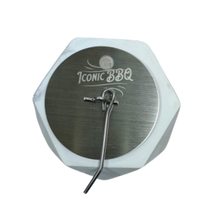 Load image into Gallery viewer, Cylindrical Tabletop Concrete Firepit Stainless Steel Burner