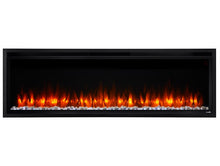 Load image into Gallery viewer, Allusion Platinum recessed linear electric Fireplace