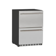 Load image into Gallery viewer, 24" 5.3C Deluxe Outdoor Rated 2-Drawer Fridge for Outdoor Kitchens