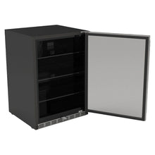 Load image into Gallery viewer, 24" 5.1c Outdoor Rated Fridge w/Glass Door and Glass Shelves
