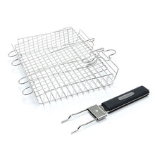 Load image into Gallery viewer, Stainless Steel Adjustable Grill Basket
