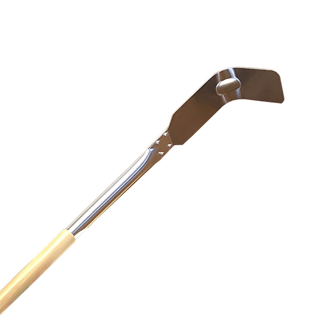 Stainless Steel Ash Hook with Wooden Handle