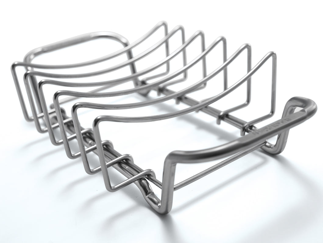 Stainless Steel Rib Rack - for Barbecue Grills
