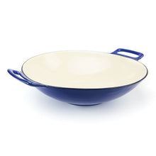 Load image into Gallery viewer, Porcelain Cast Iron Wok